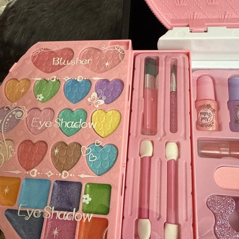 Kids Washable Makeup Girls Toys - Real Makeup Kit for Little Girls, Kid Make4242